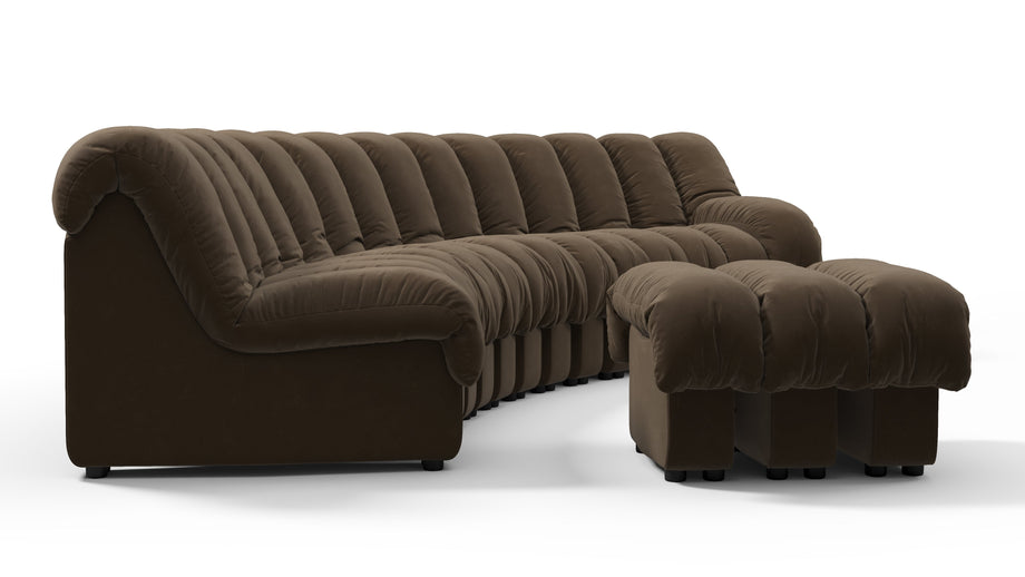 DS 600Distressed Brown Vegan Leather