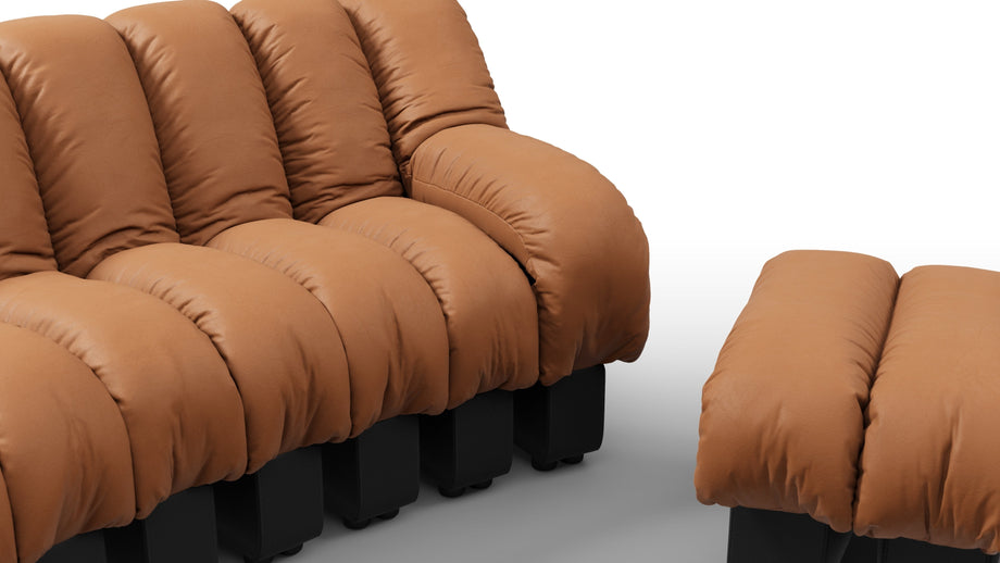 DS 600Vintage Tan and Black Vegan Leather