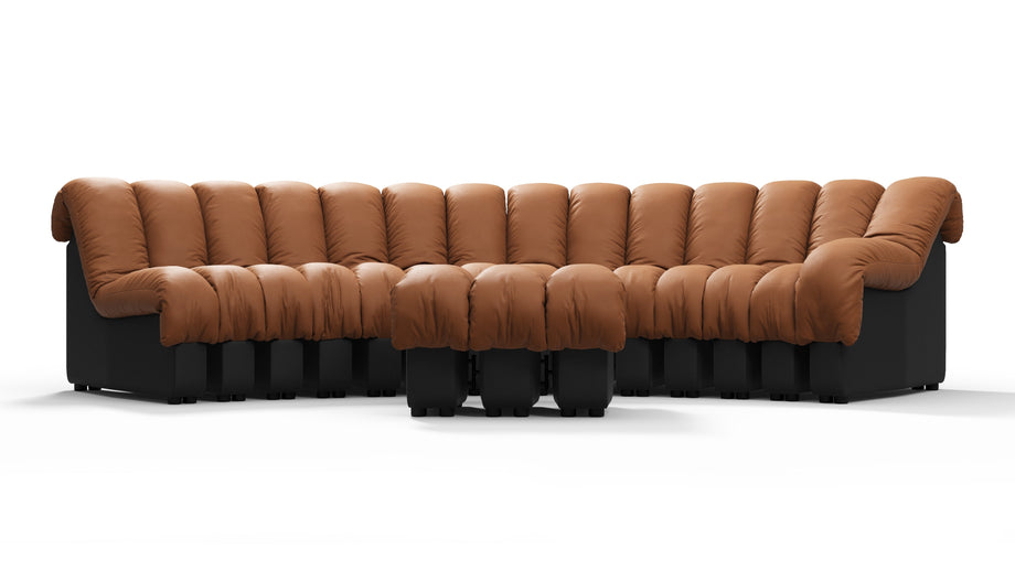 DS 600Vintage Tan and Black Vegan Leather
