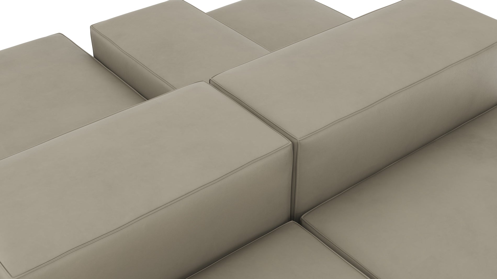 ExtrasoftBeige graues veganes Leder