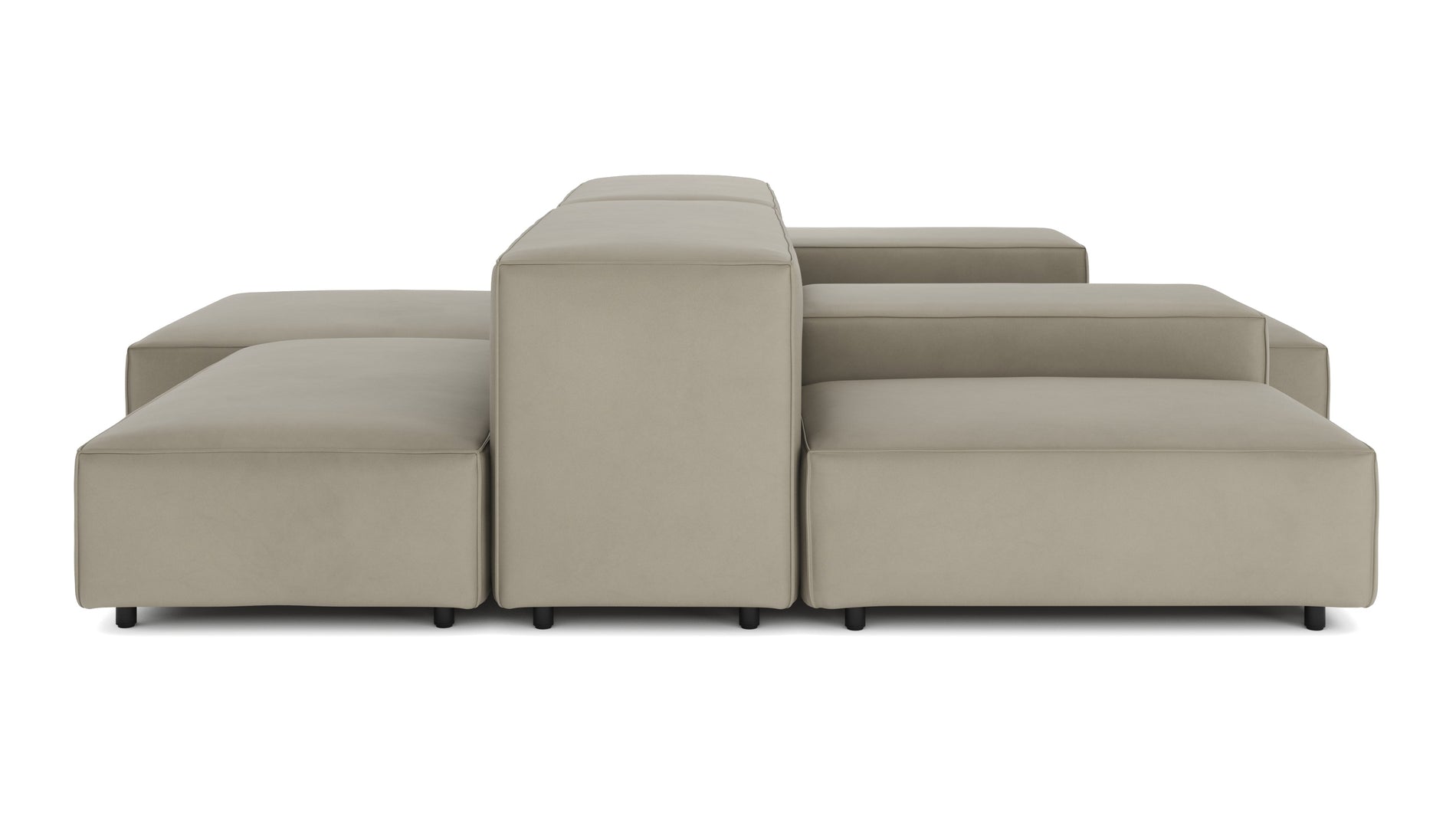 ExtrasoftBeige graues veganes Leder