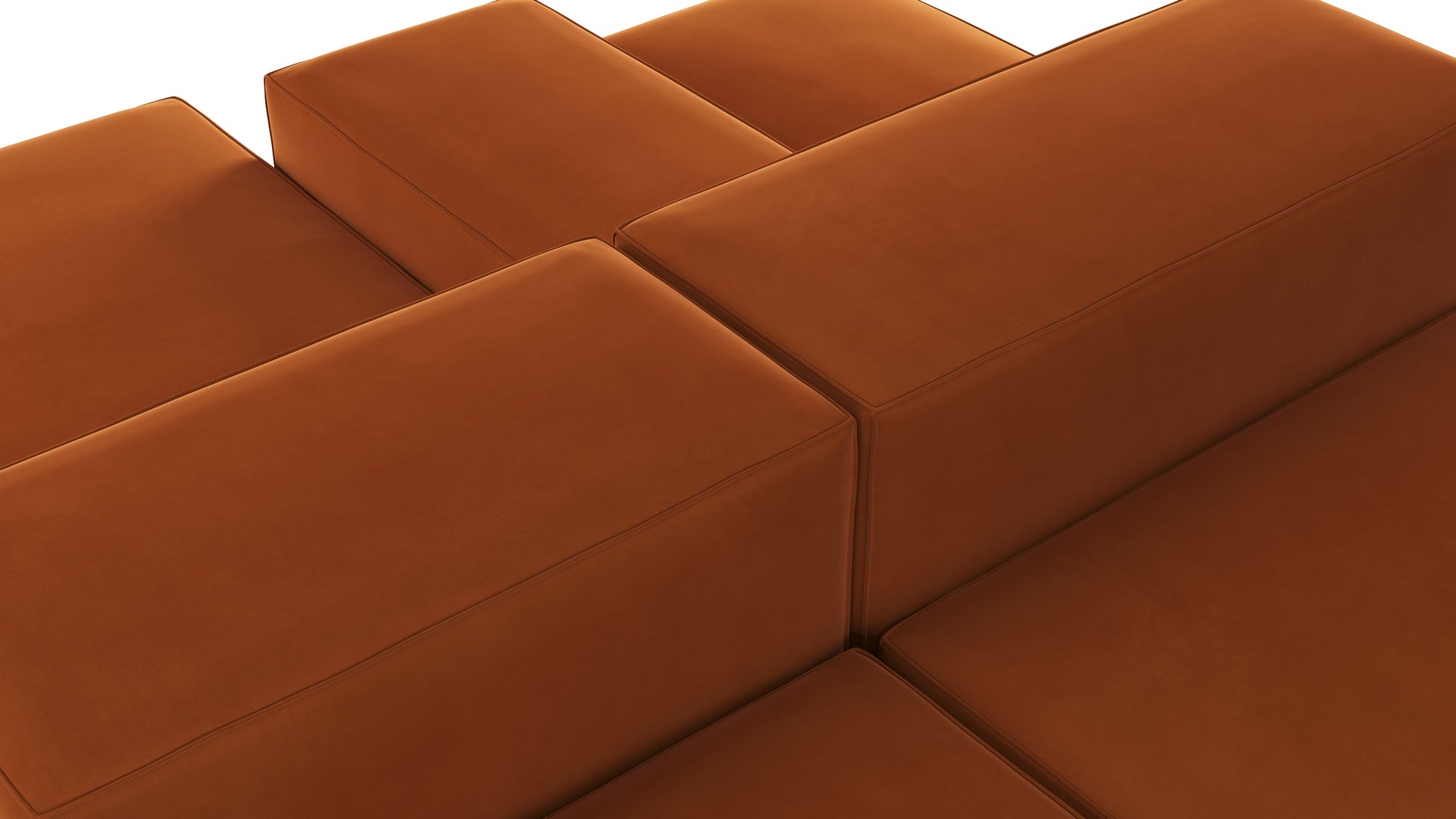 ExtrasoftVerbrannte orange Samt