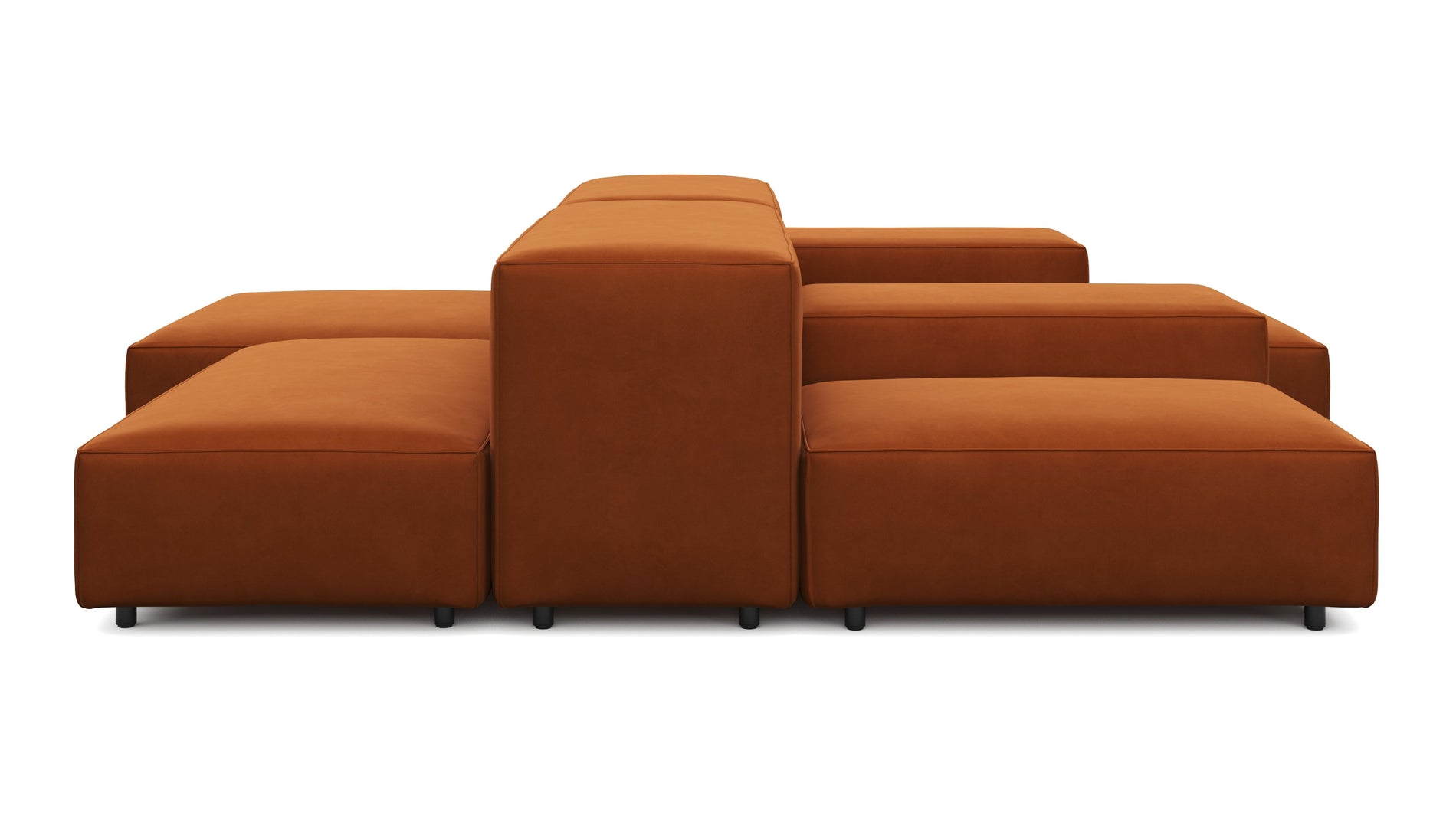 ExtrasoftVerbrannte orange Samt