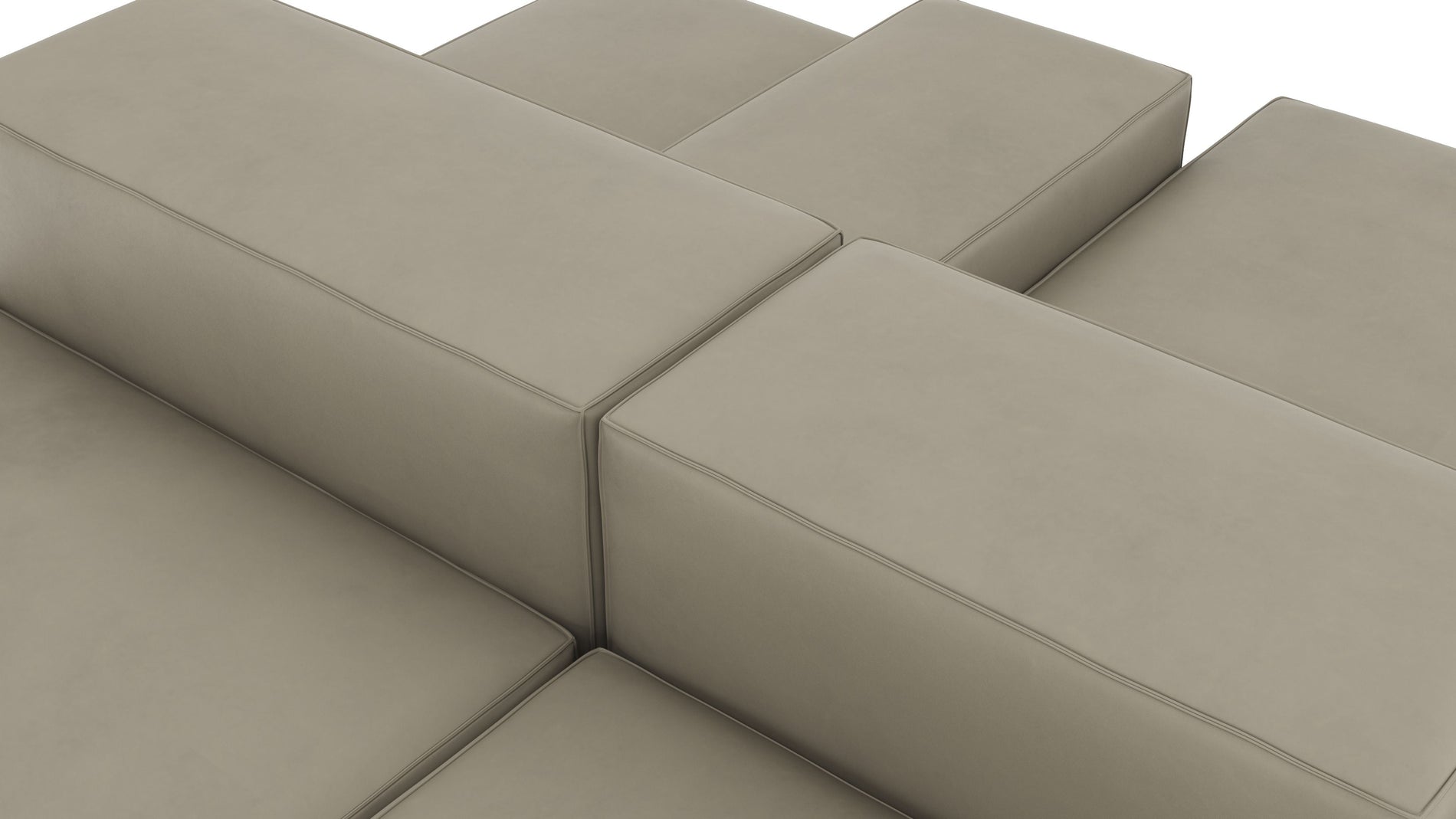 ExtrasoftBeige Gray Vegan Leather