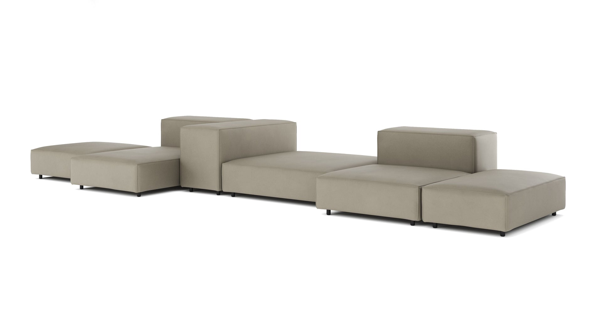 ExtrasoftBeige graues veganes Leder