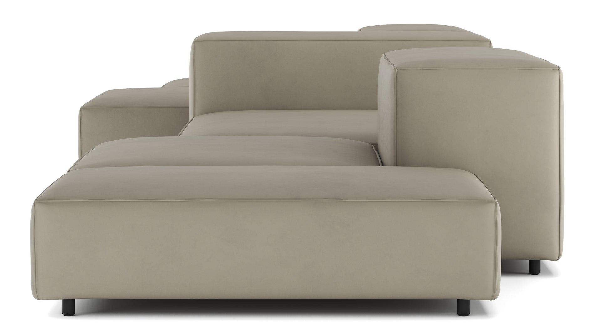 ExtrasoftBeige graues veganes Leder