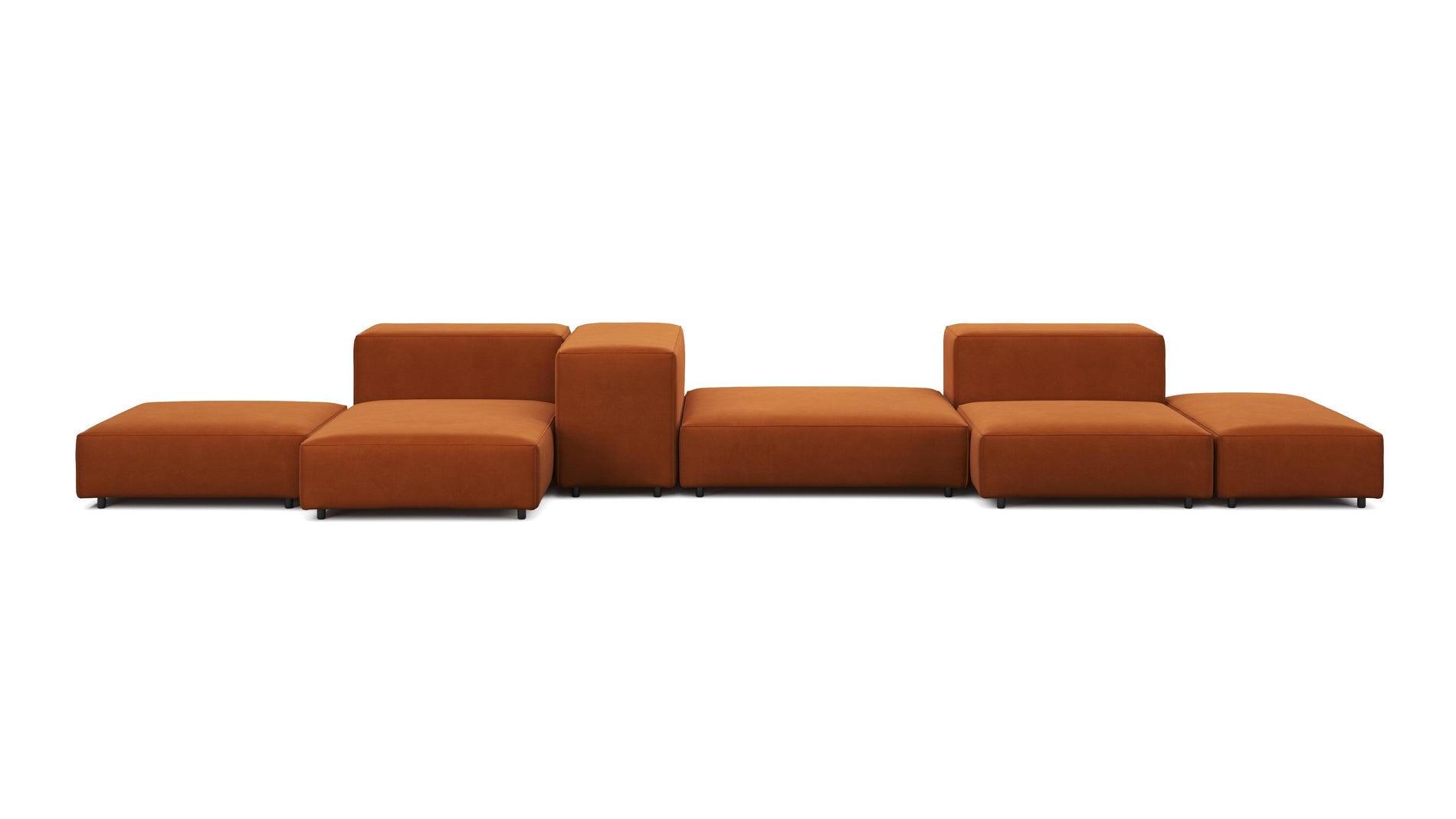ExtrasoftVerbrannte orange Samt