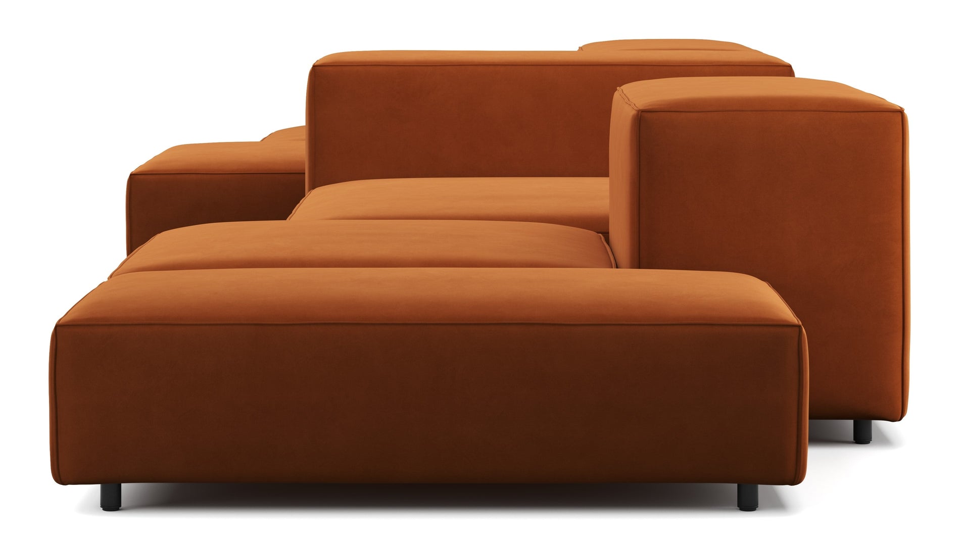 ExtrasoftVerbrannte orange Samt