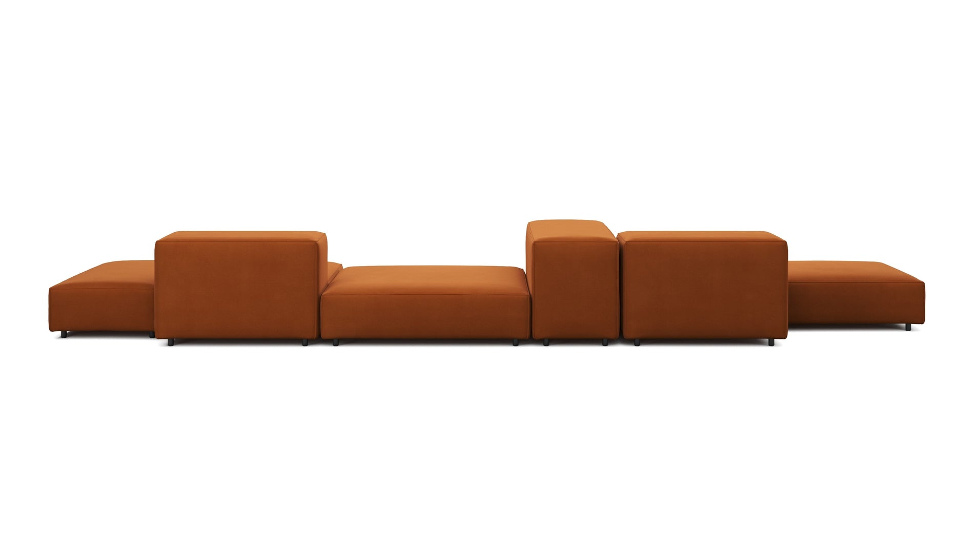 ExtrasoftVerbrannte orange Samt
