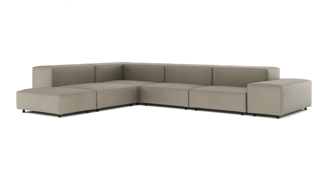 ExtrasoftBeige Gray Vegan Leather