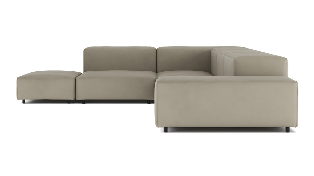 ExtrasoftBeige Gray Vegan Leather