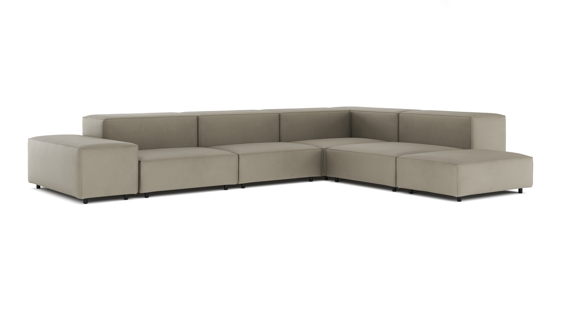 ExtrasoftBeige Gray Vegan Leather