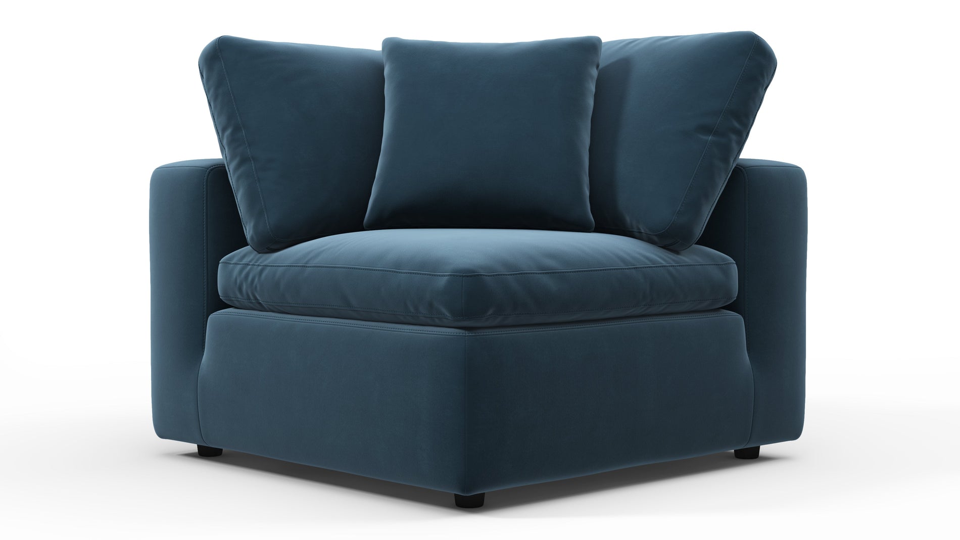 SkyPrussian Blue Luxe Velvet