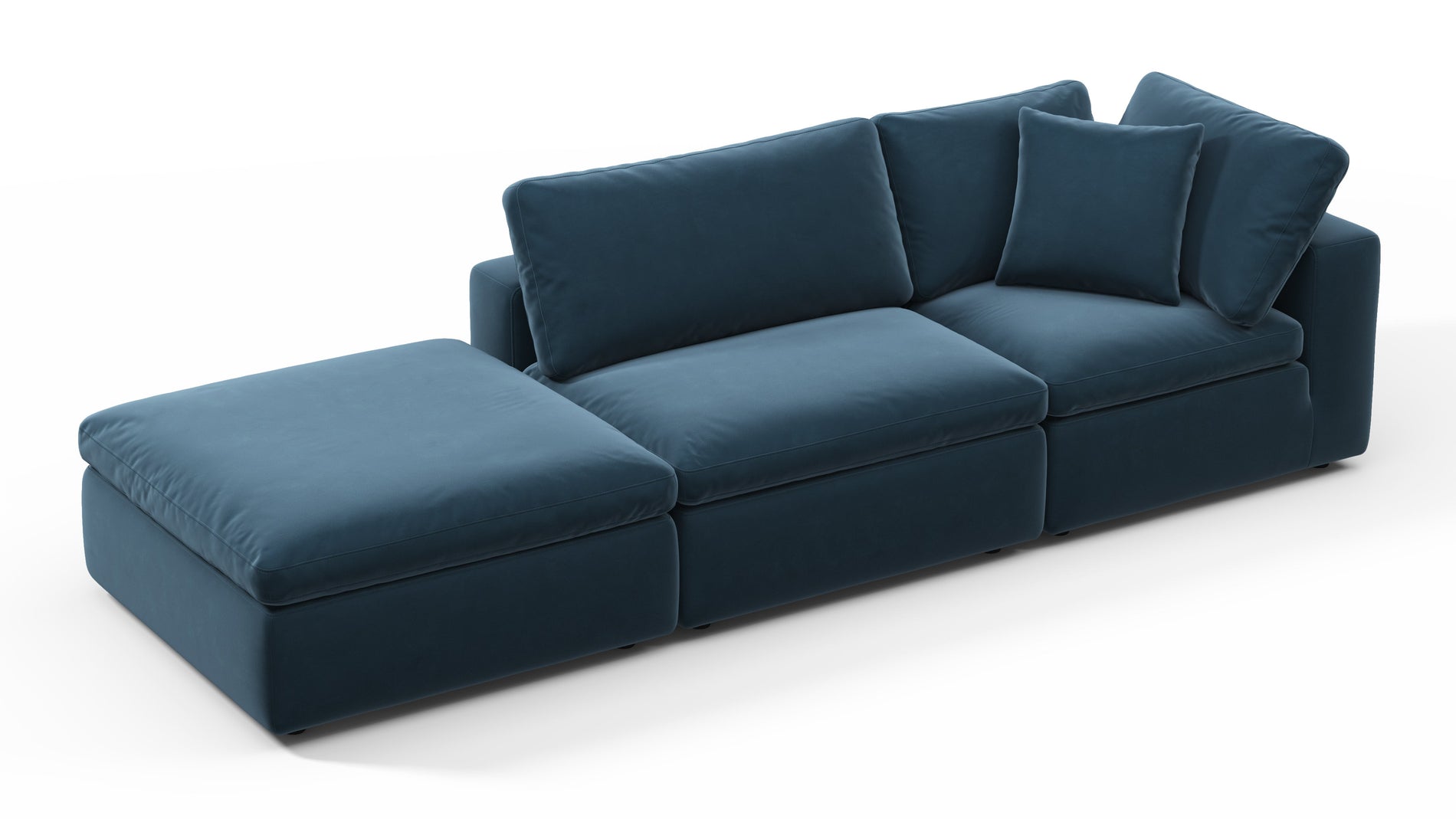 HimmelPreußisch blauer Luxus -Samt