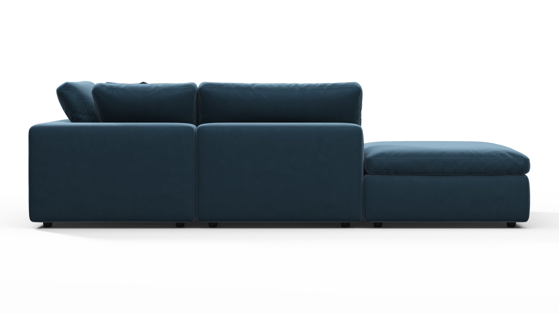HimmelPreußisch blauer Luxus -Samt