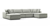 Sky - Soft Gray Brushed Weave - Image 2