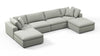 Sky - Soft Gray Brushed Weave - Image 3
