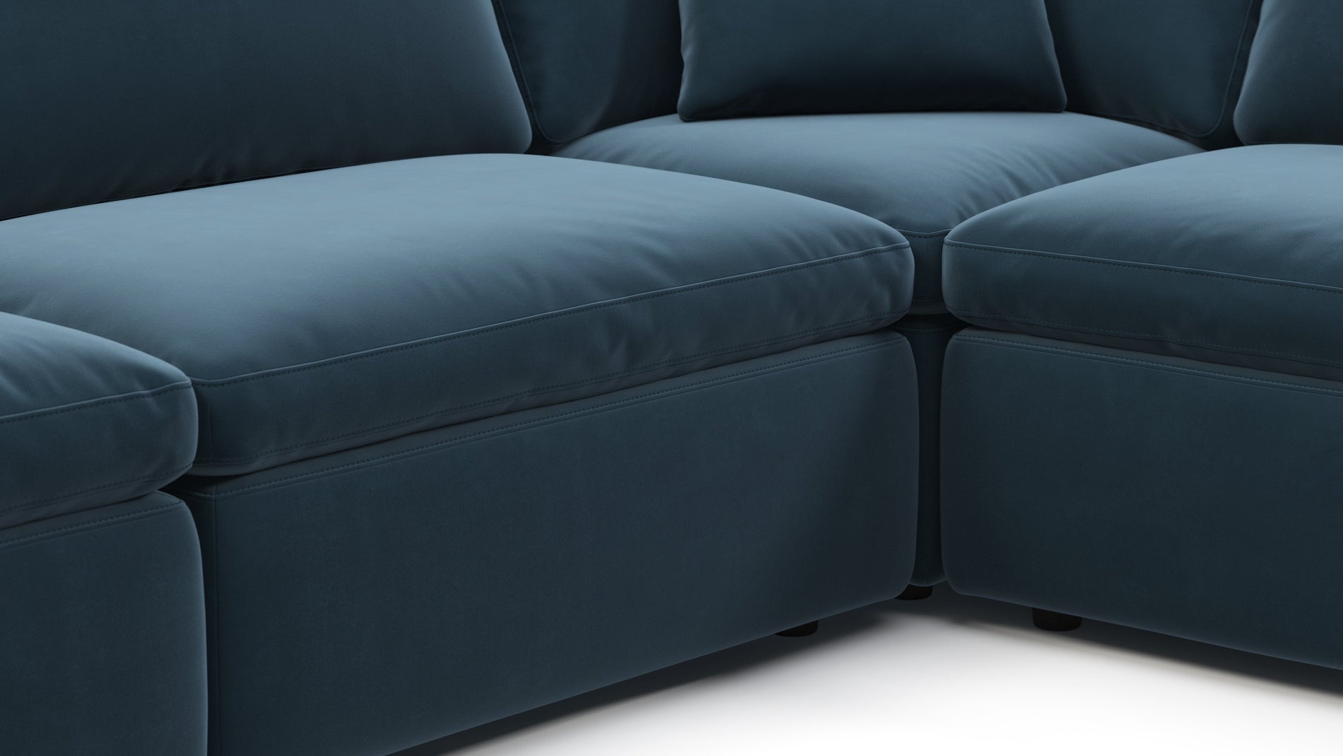 SkyPrussian Blue Luxe Velvet