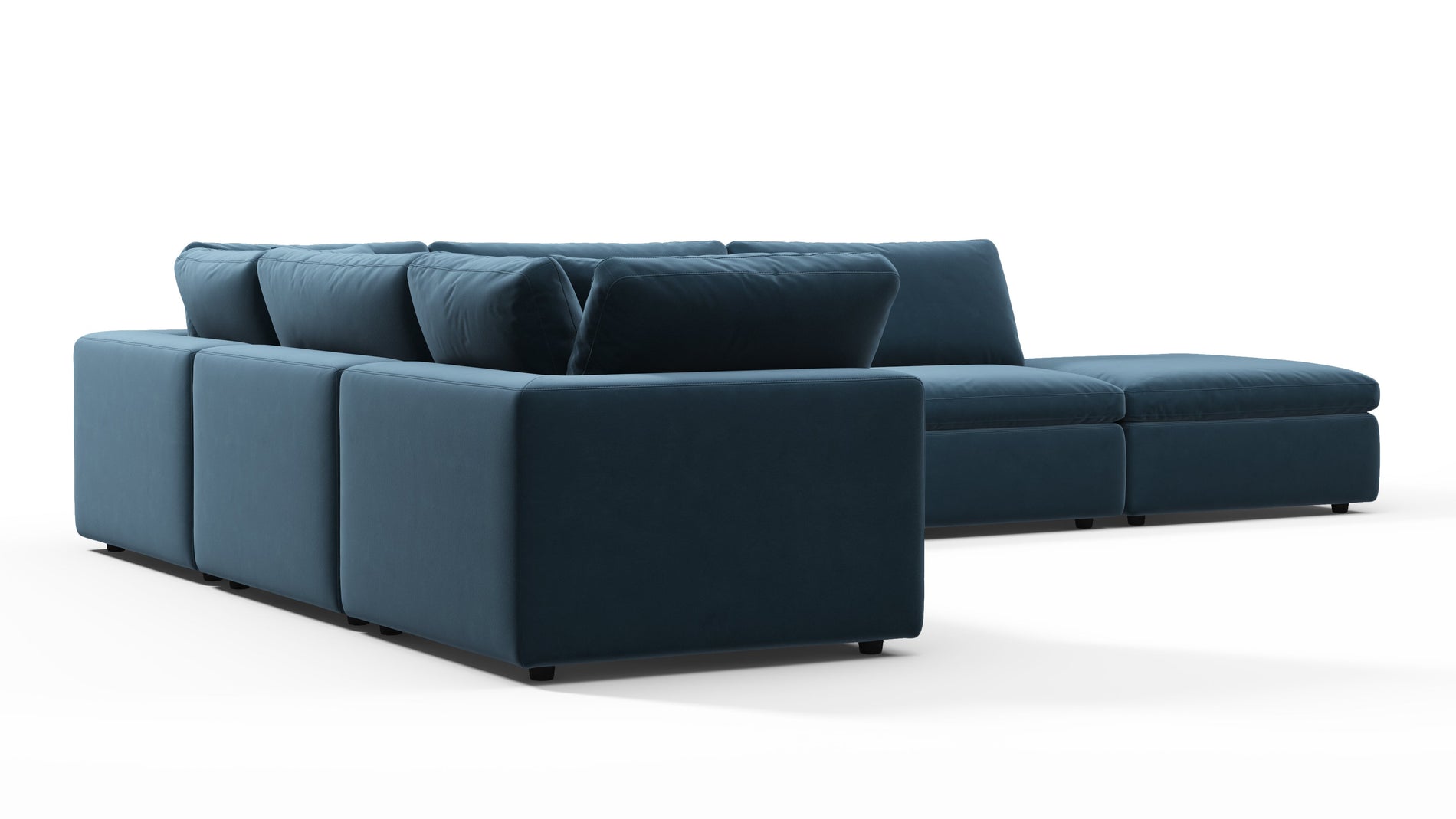 SkyPrussian Blue Luxe Velvet