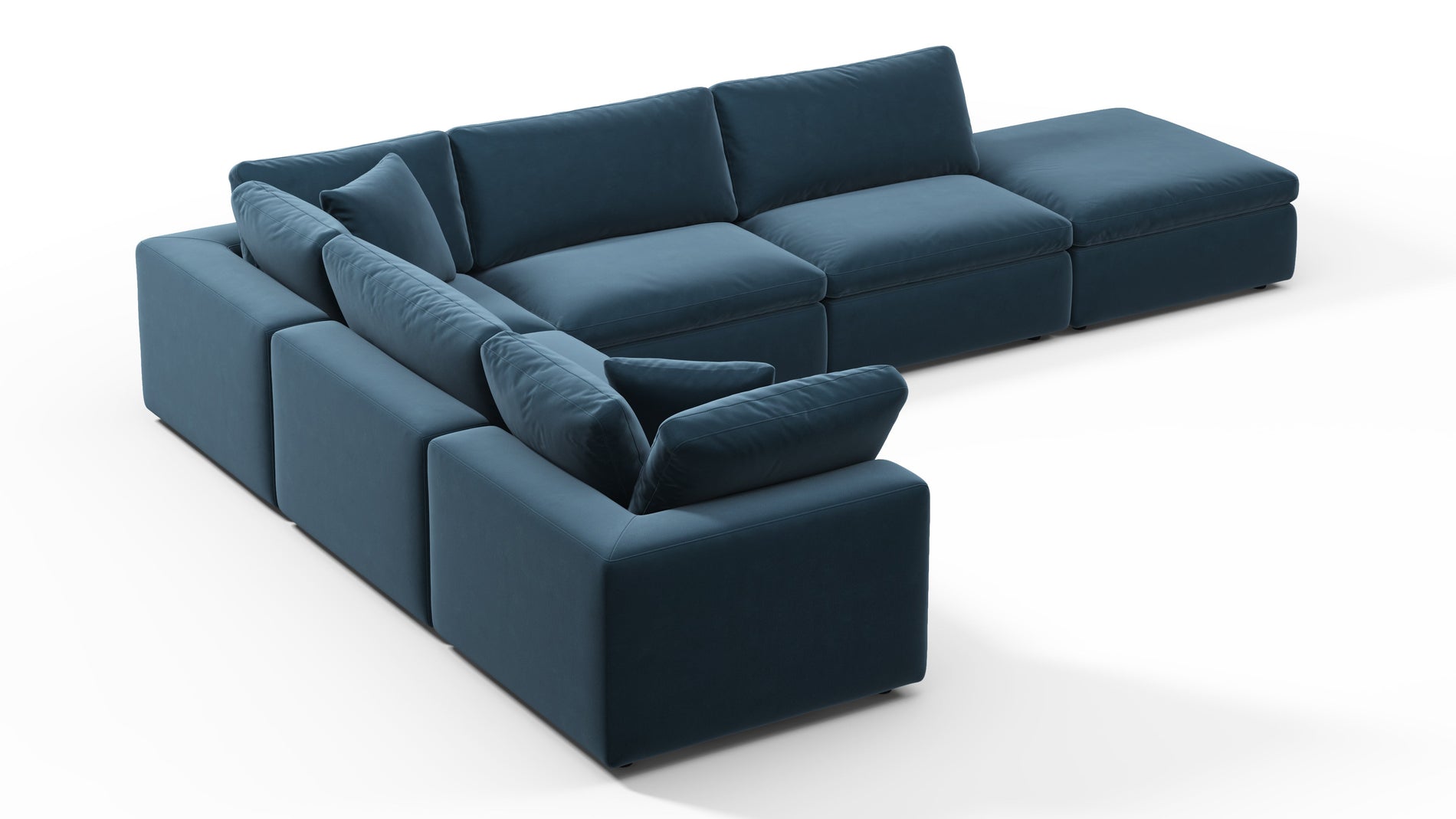 SkyPrussian Blue Luxe Velvet
