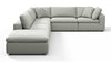 Sky - Soft Gray Brushed Weave - Image 4