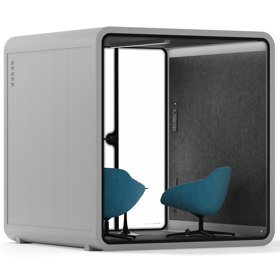 Meeting Booth Quell - 6 PersonLight Grey / Dark Grey / Furniture Set 2