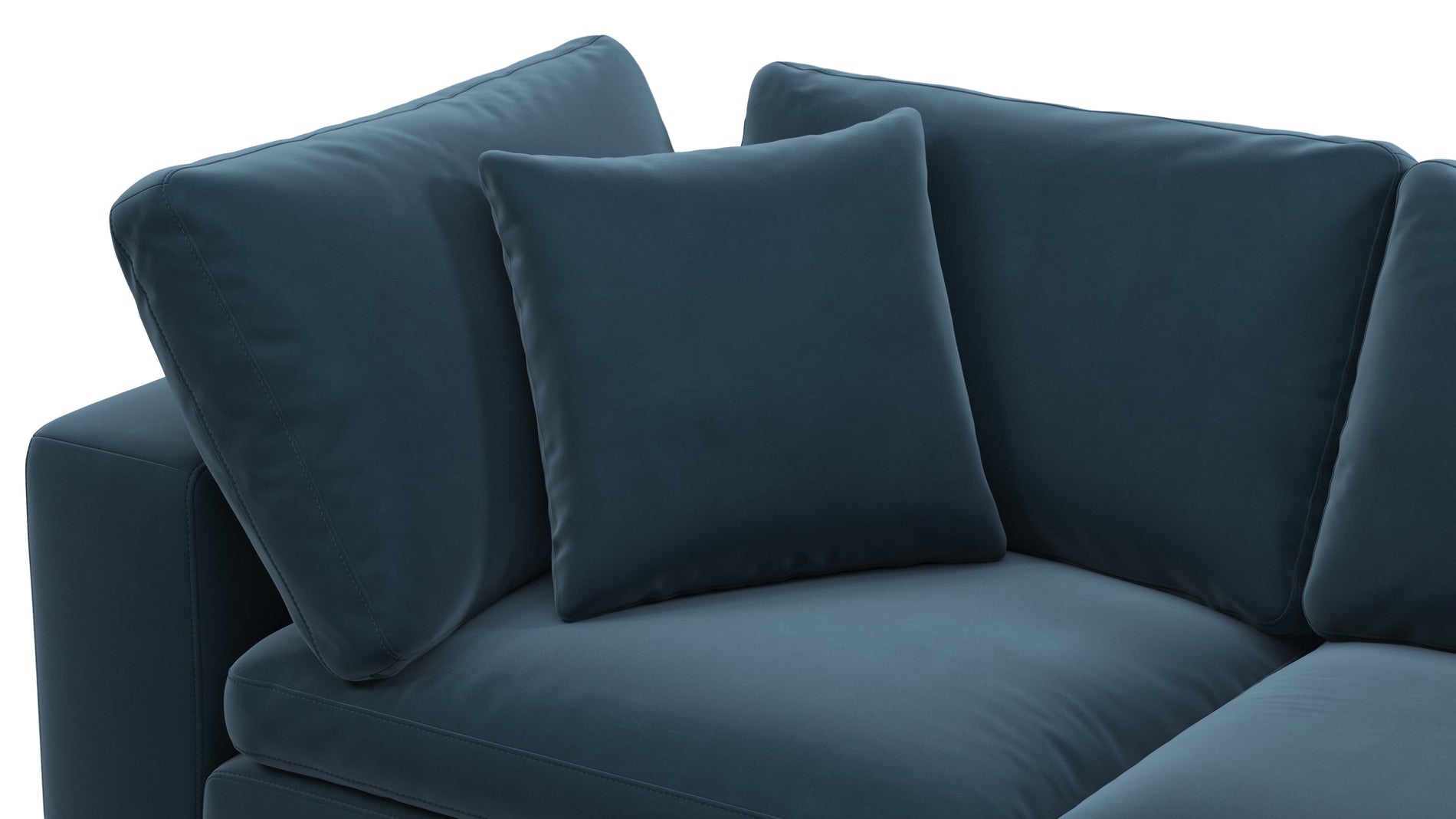 HimmelPreußisch blauer Luxus -Samt