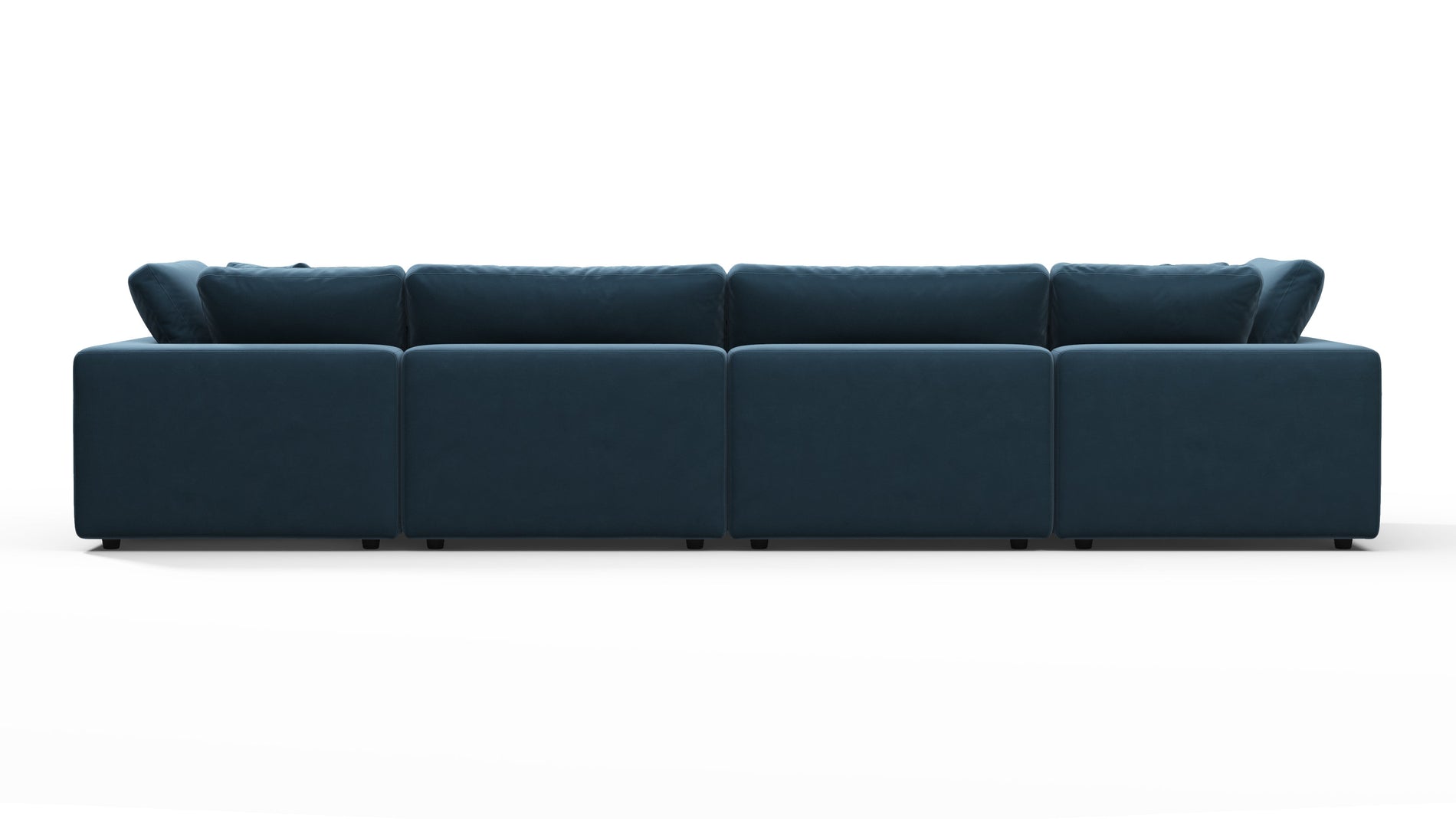 HimmelPreußisch blauer Luxus -Samt
