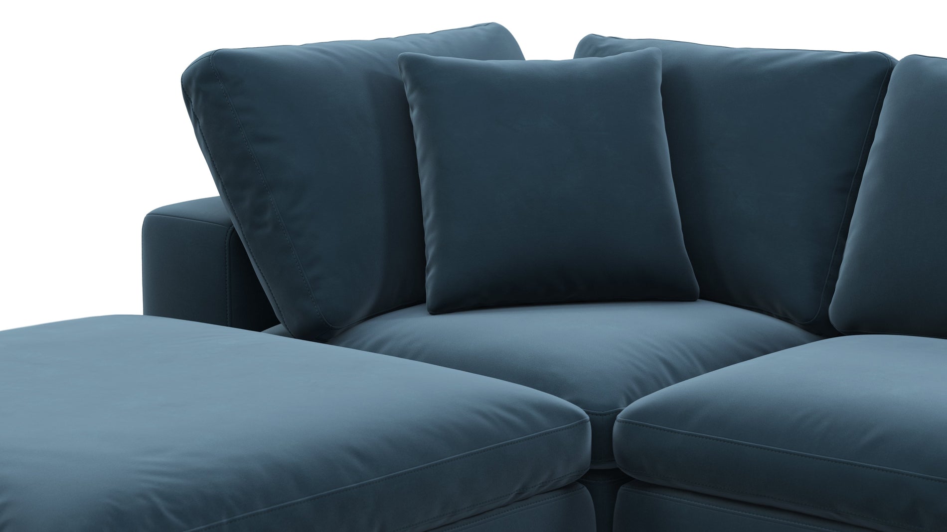 SkyPrussian Blue Luxe Velvet
