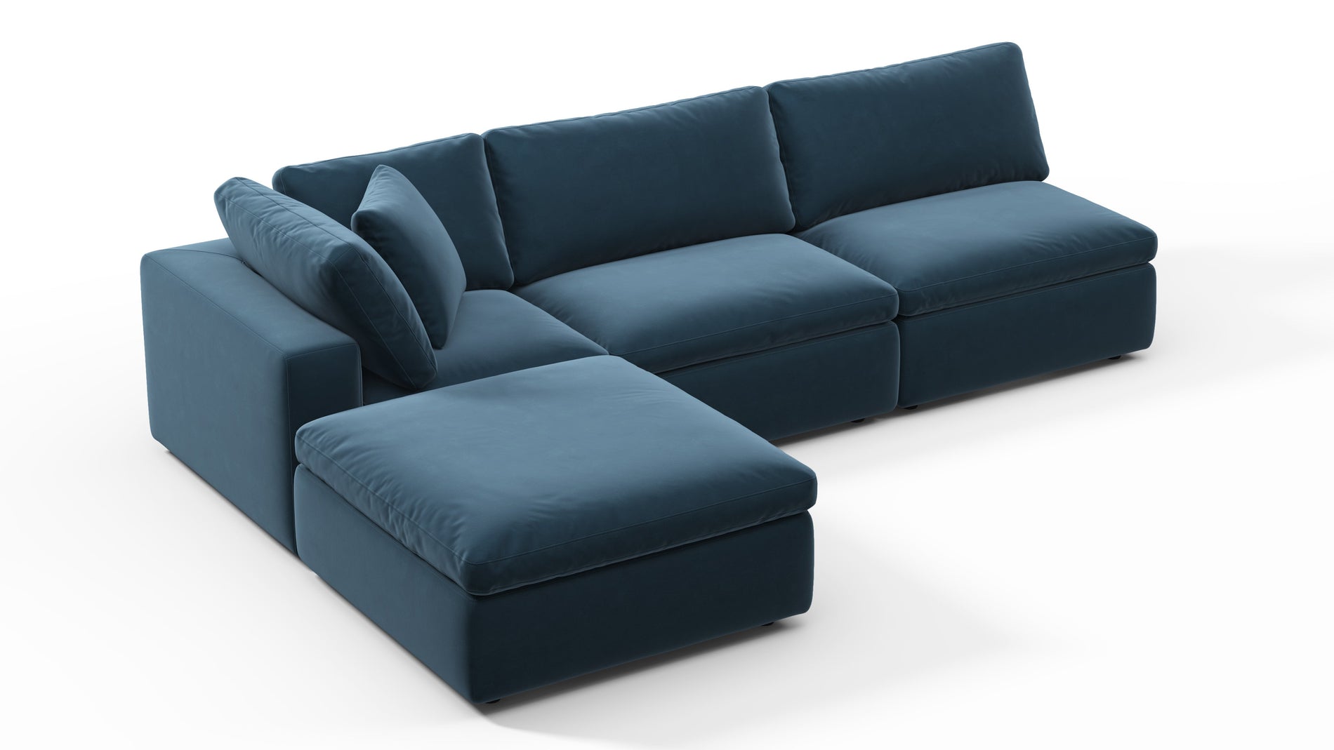 SkyPrussian Blue Luxe Velvet