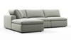 Sky - Soft Gray Brushed Weave - Image 2