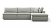 Sky - Soft Gray Brushed Weave - Image 1