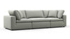 Sky - Soft Gray Brushed Weave - Image 2