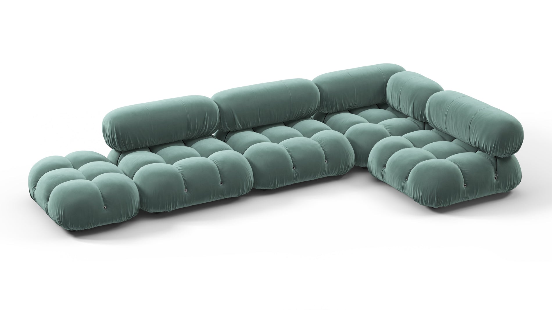 Bellini SectionalJadeite Luxe Velvet