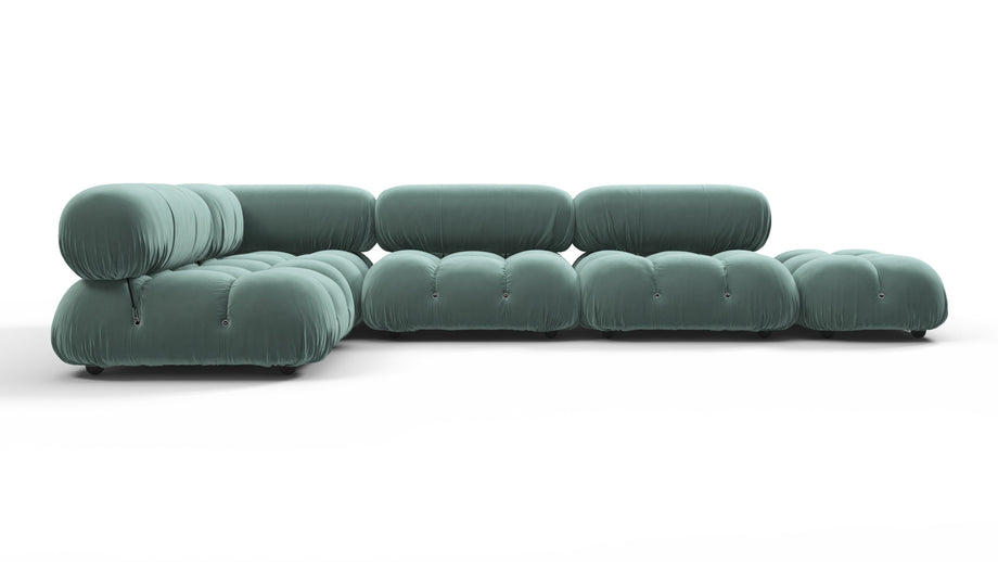 Bellini SectionalJadeite Luxe Velvet