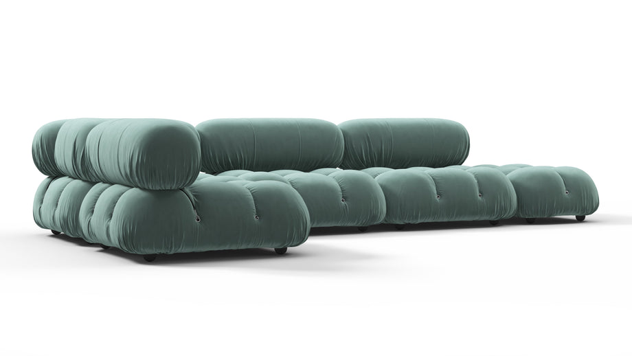 Bellini SectionalJadeite Luxe Velvet