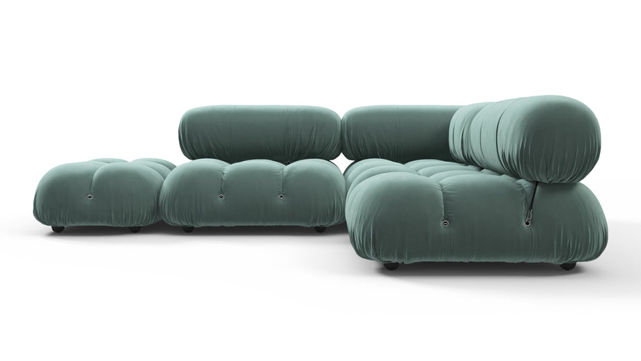 Bellini SectionalJadeite Luxe Velvet
