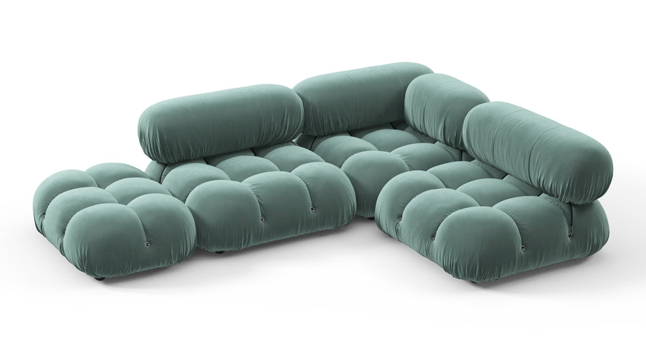 Bellini SectionalJadeite Luxe Velvet