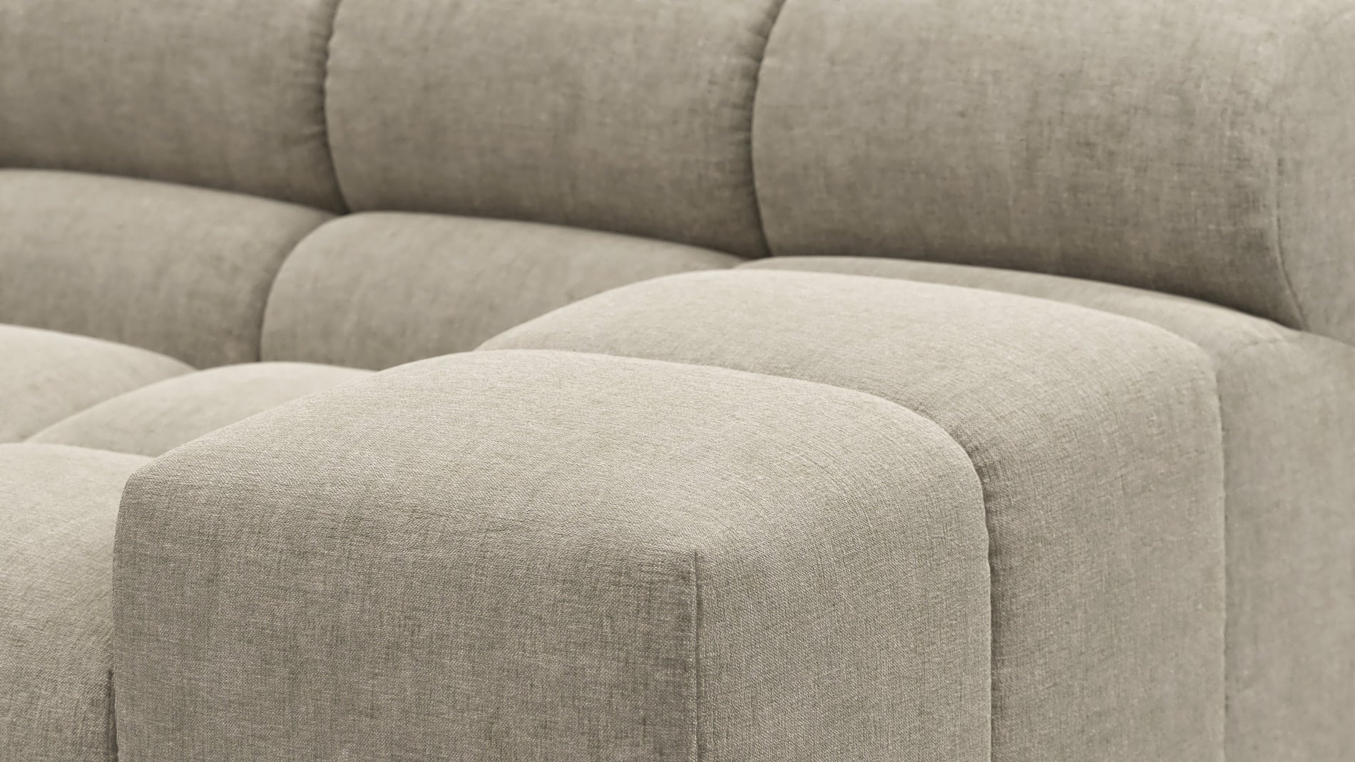 TuftyBeige Gray Chenille