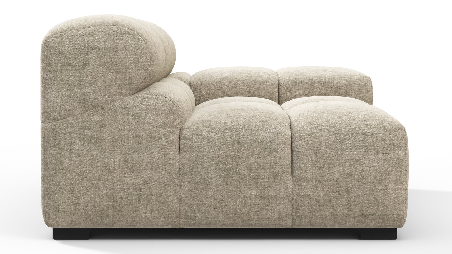 TuftyBeige Gray Chenille