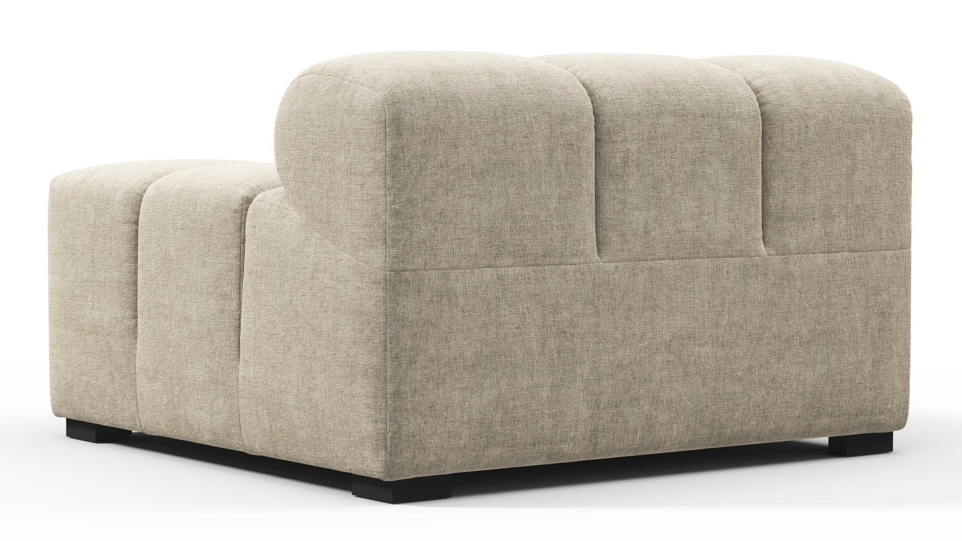 TuftyBeige Gray Chenille