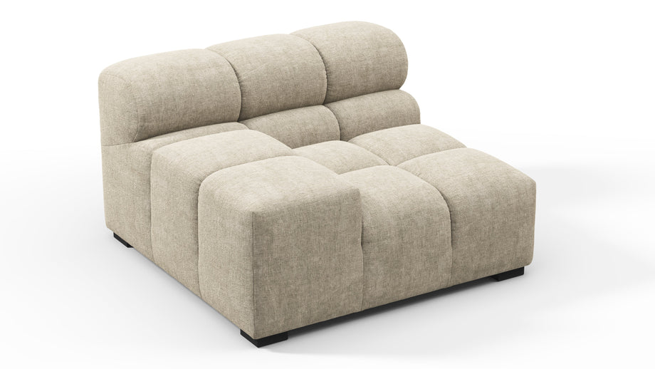 TuftyBeige Gray Chenille