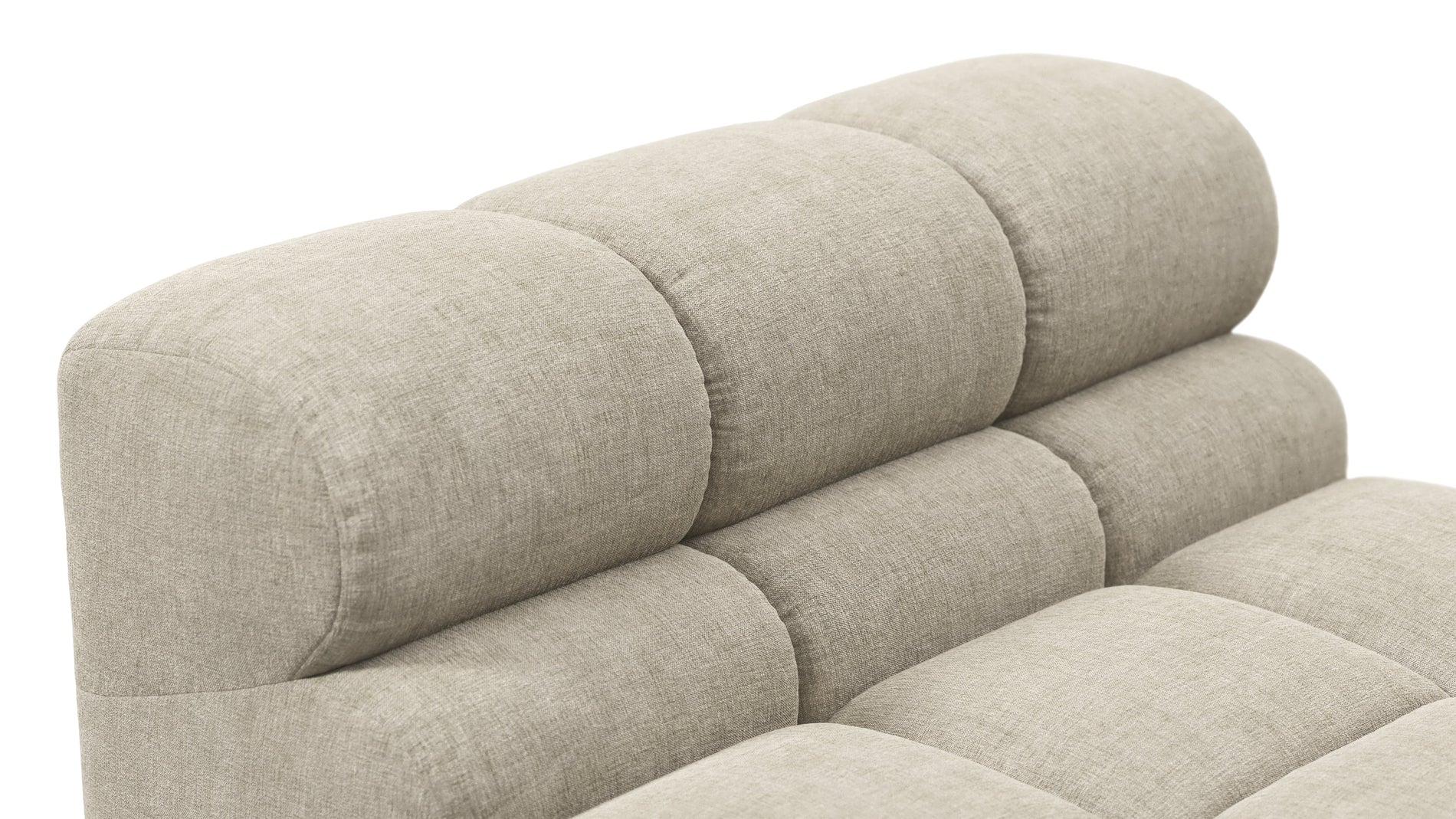 TuftyBeige Gray Chenille