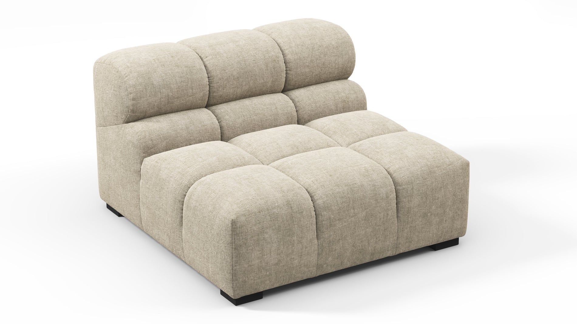 TuftyBeige Gray Chenille