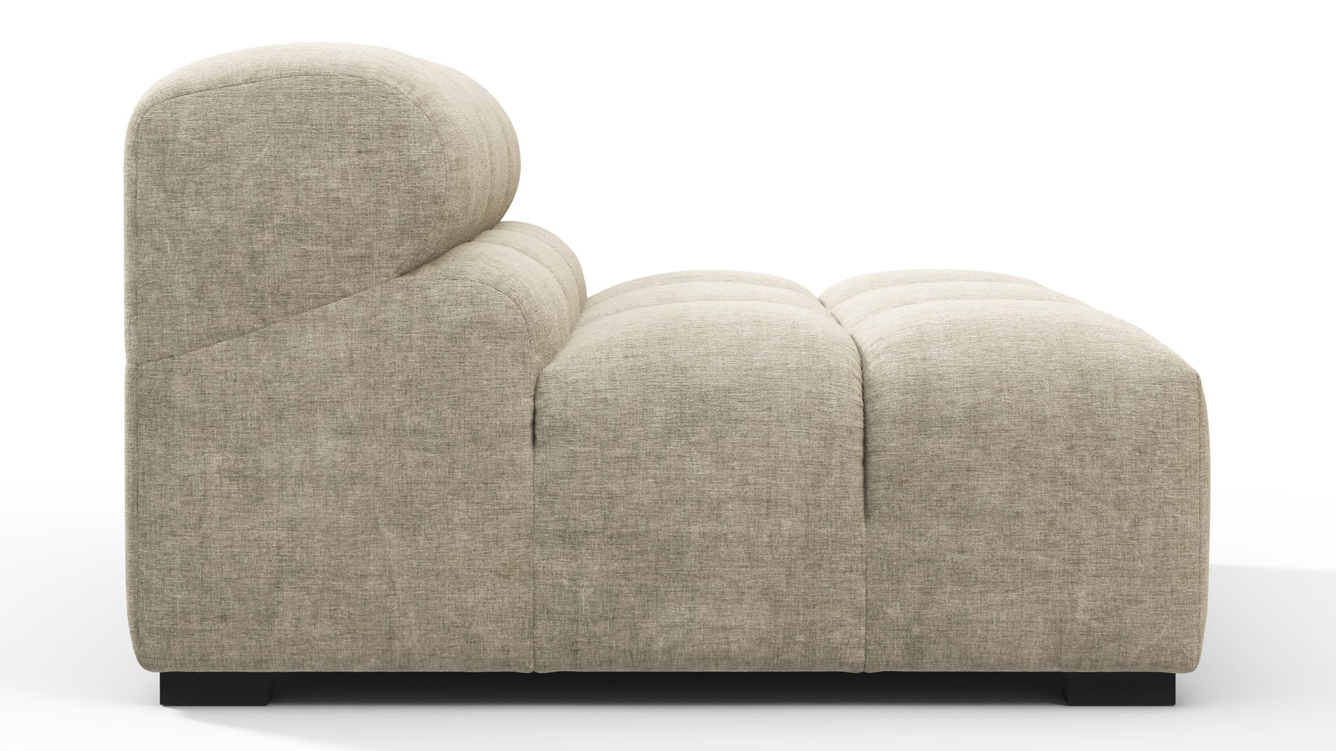 TuftyBeige Gray Chenille