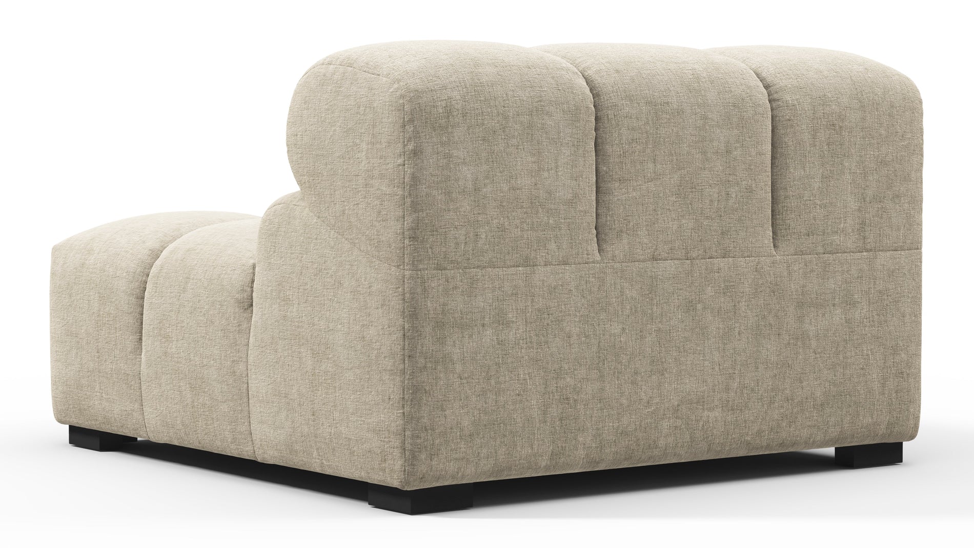 TuftyBeige Gray Chenille
