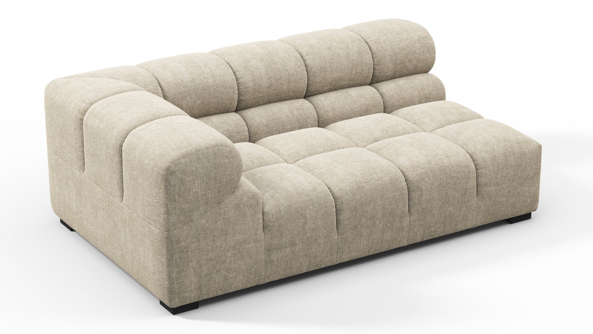 TuftyBeige Gray Chenille