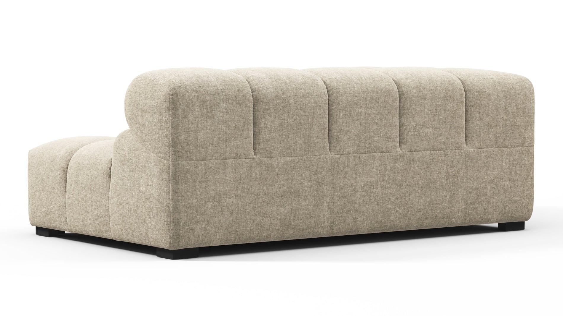 TuftyBeige Gray Chenille
