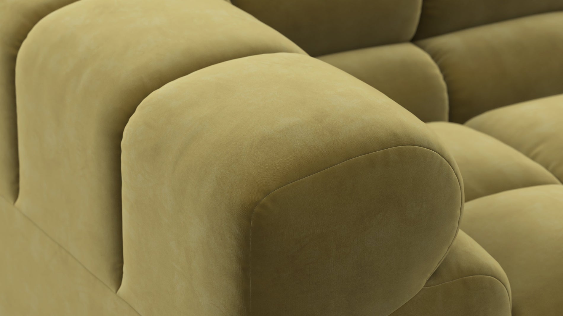 TuftyOlive Gold Velvet