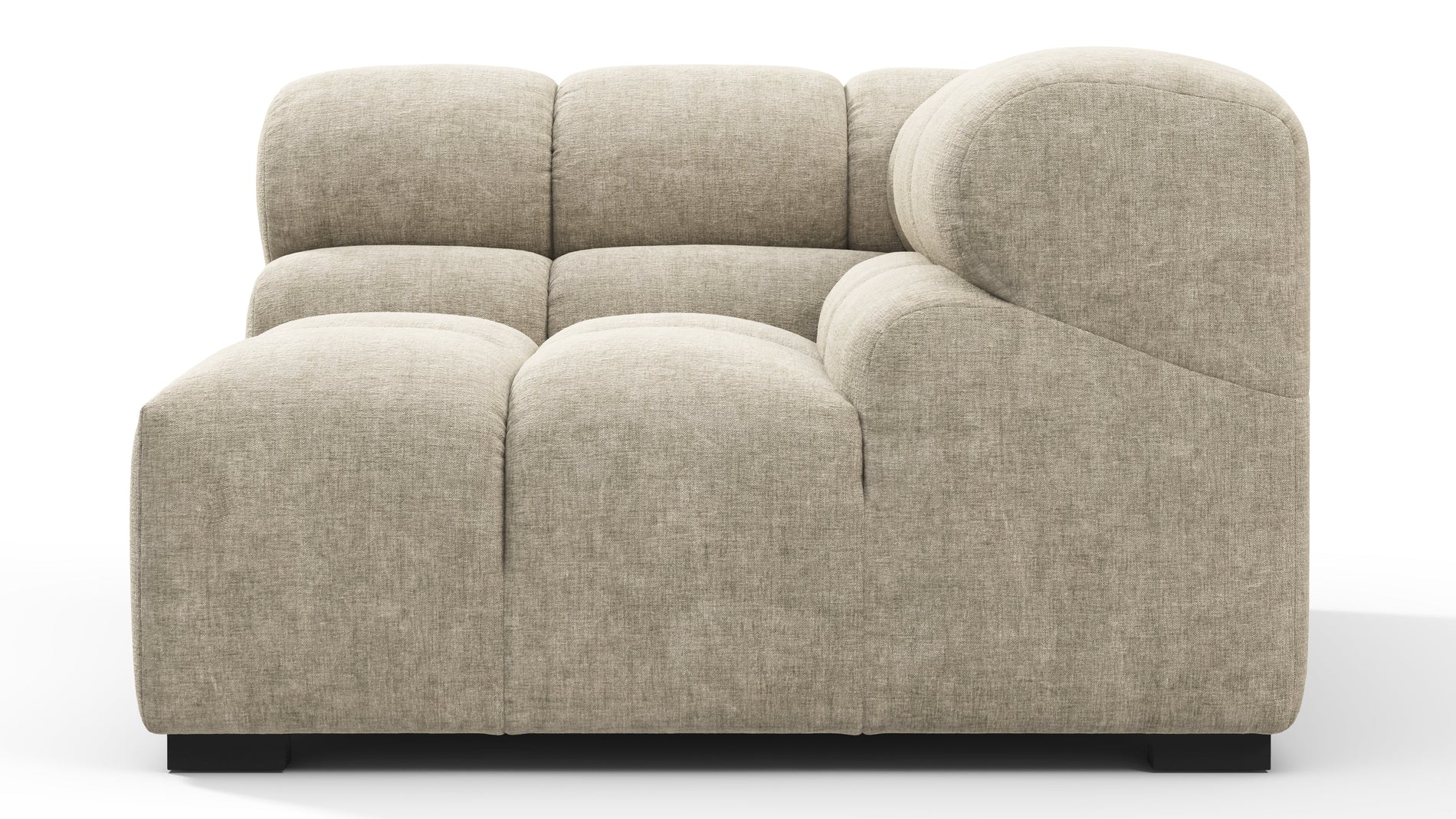 TuftyBeige Gray Chenille